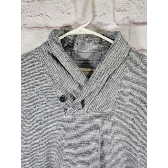 Banana Republic Heritage Collection Womens Sweater Shawl Neck‎ Gray Medium - Picture 6 of 7